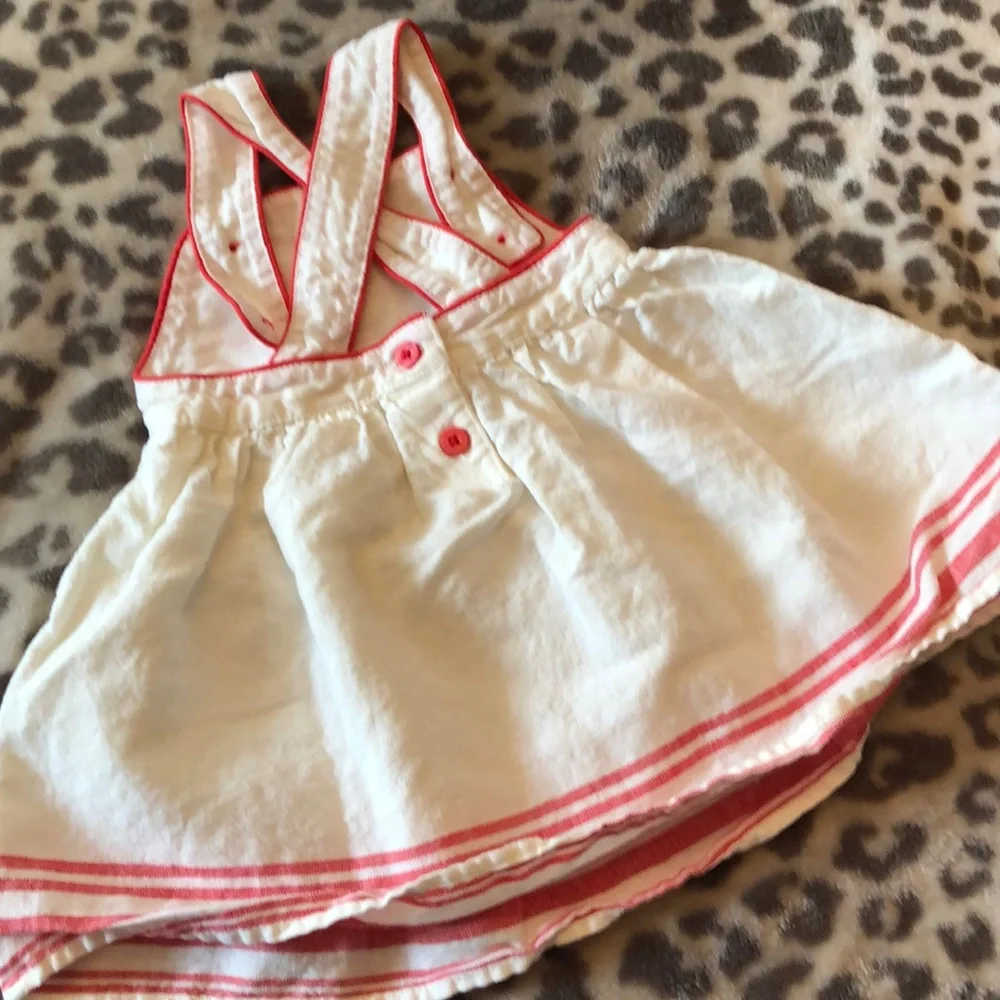 babyGap Linen Blend Cross Back Dress 0-3 months